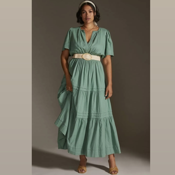 Anthropologie Dresses & Skirts - Anthropologie The Somerset Maxi Dress Linen Edition